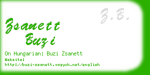 zsanett buzi business card